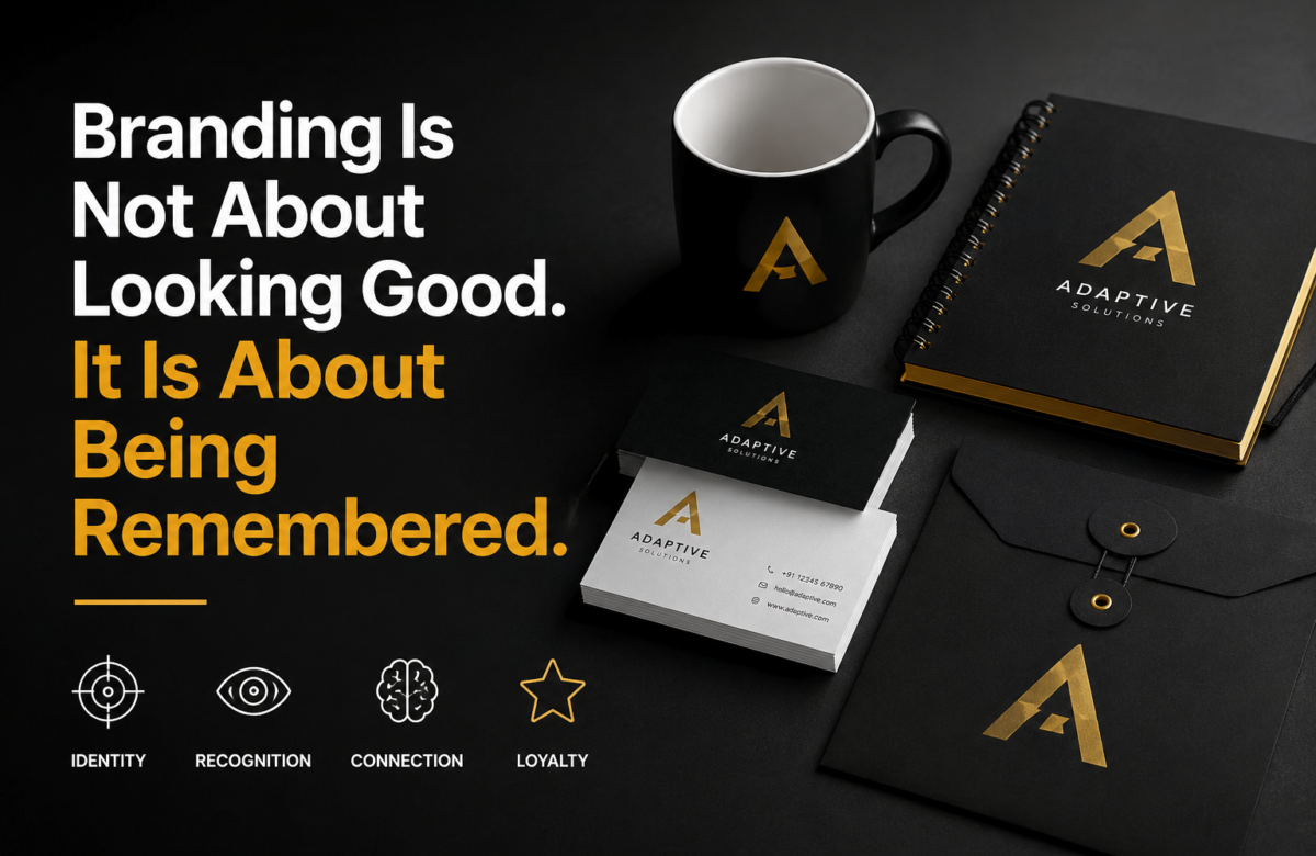 Branding Is Not About Looking Good. It Is About Being Remembered.